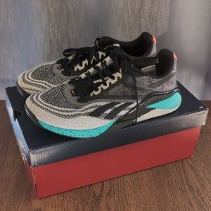 Reebok Athletic Shoes in Black, Gray, and Teal